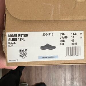 Merrell Moab slides, black 11.5